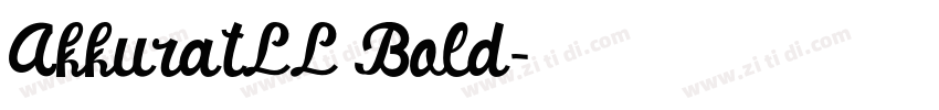 AkkuratLL Bold字体转换